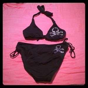Victoria's Secret Rhinestone Skull Bikini