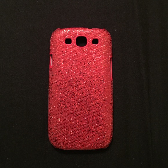Red sparkly Galaxy s3 case