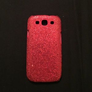 Red sparkly Galaxy s3 case