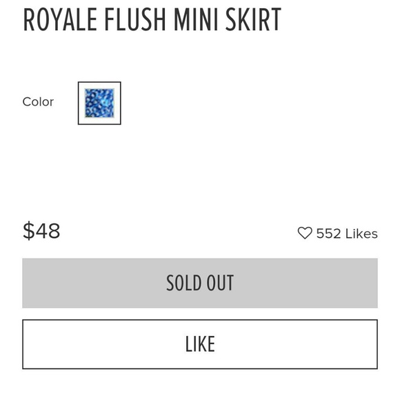 ❌HOLD ❌ Blue Multi Sequin Skirt - Picture 2 of 4