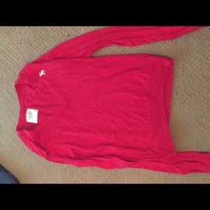 Red Deep VNeck sweater