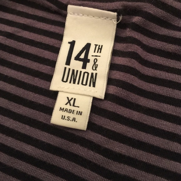 Reduced Xlarge gray and black striped long skirt - Picture 3 of 3