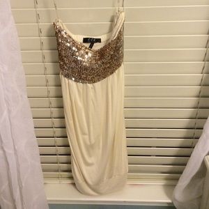 White sparkle party dress