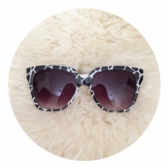 Animal Print Wafer Sunglasses
