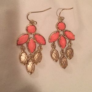 Kendra Scott coral earrings