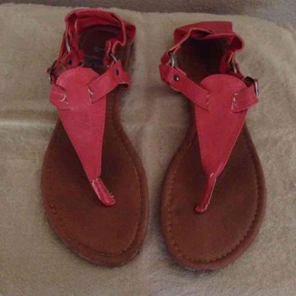 Madden Girl Red Orange sandals