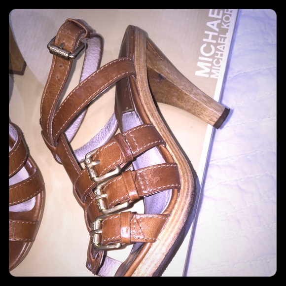 Michael Kors wrap around ankle sandals