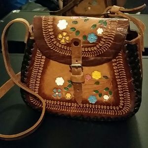 Handmade Vintage cowhide leather bag