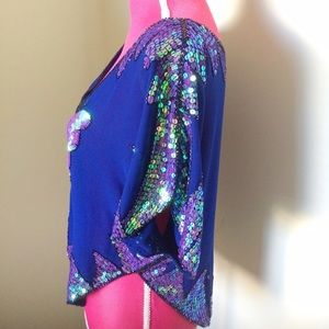 Free People Tops - Free People Cobalt Iridescent Butterfly Top Free People Tops - Free People Cobalt Iridescent Butterfly Top