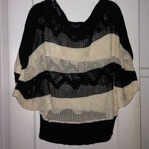 Beige & Black Striped Shirt
