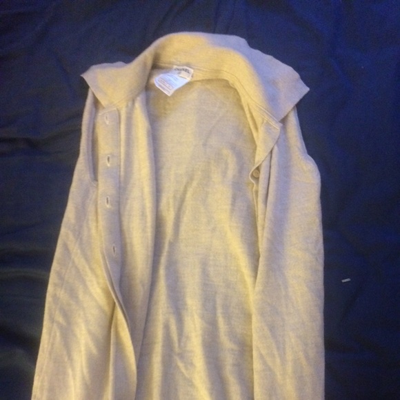 Long Chanel beige cardigan