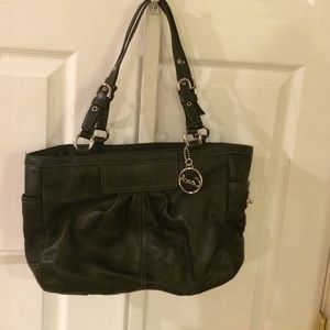 Black coach handbag