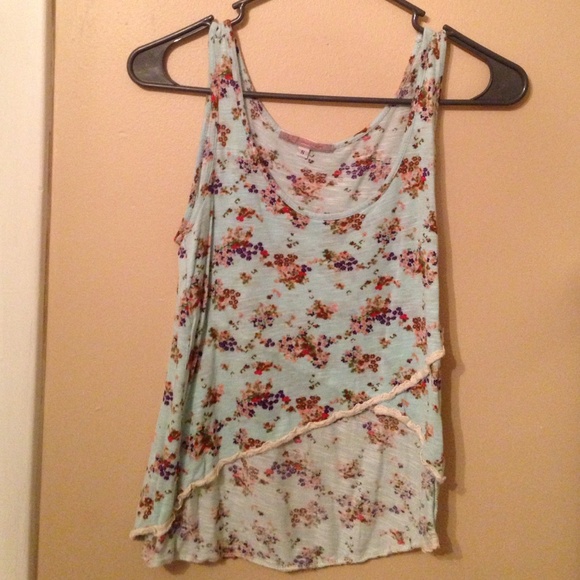 Hi-Low Crop Top Floral