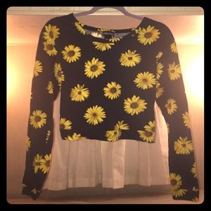 Wet Seal long sleeve crop top