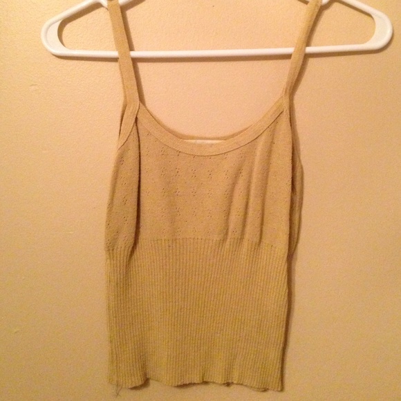 Tan Knit Crop Top