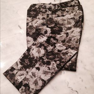 Banana Republic Monogram Floral Ankle Pants