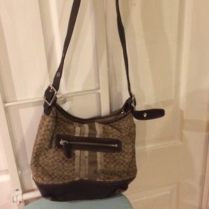 worn coach handbag