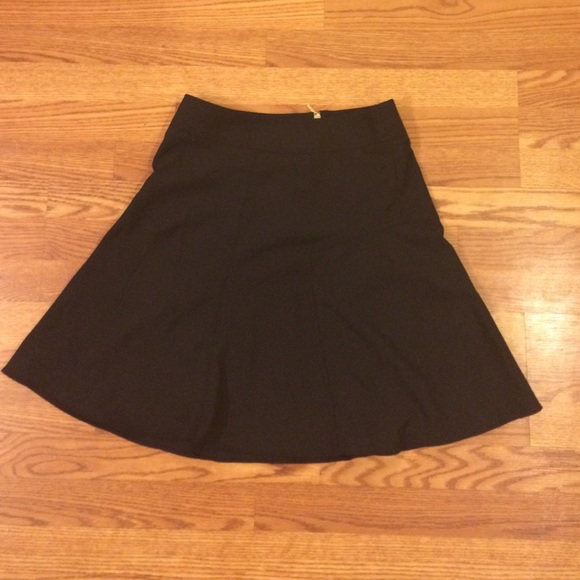 Size 6, Black Flared Skirt-Express Design Studio