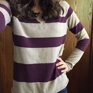 GAP Purple Stripe Sweater