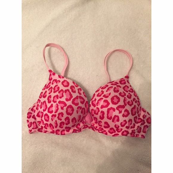 Pink Leopard Push-Up Bra