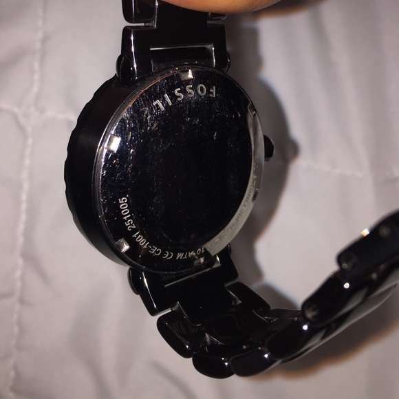 Black Ceramic fossil watch - Picture 4 of 4