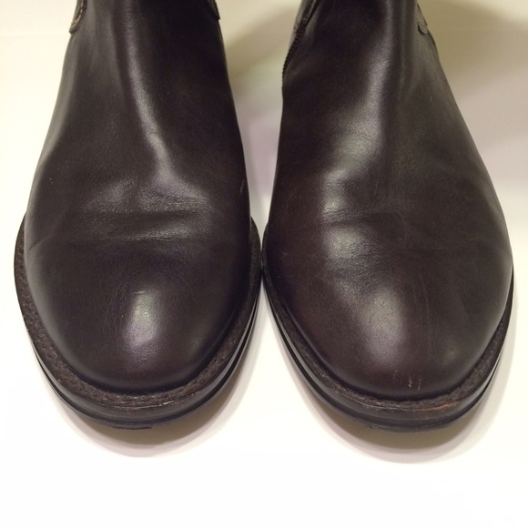 LOFT dark brown boots with contrast stitching - Picture 3 of 4