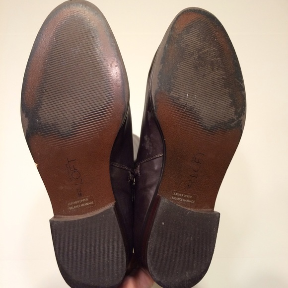 LOFT dark brown boots with contrast stitching - Picture 4 of 4