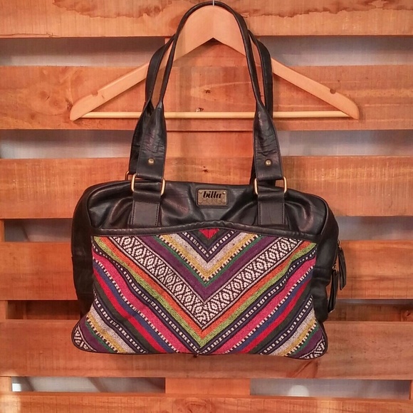 Billabong mexican blanket purse