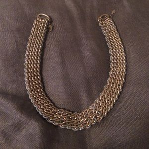 Zara gold and light blue necklace