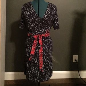 Lilly Pulitzer polka dot wrap dress