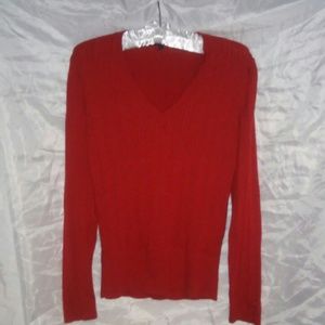 Tommy Hilfiger Medium Red Knit Sweater