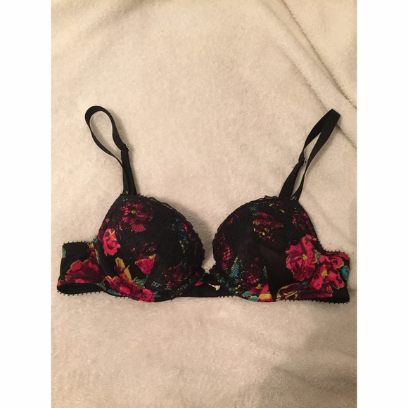 aerie floral & lace bra