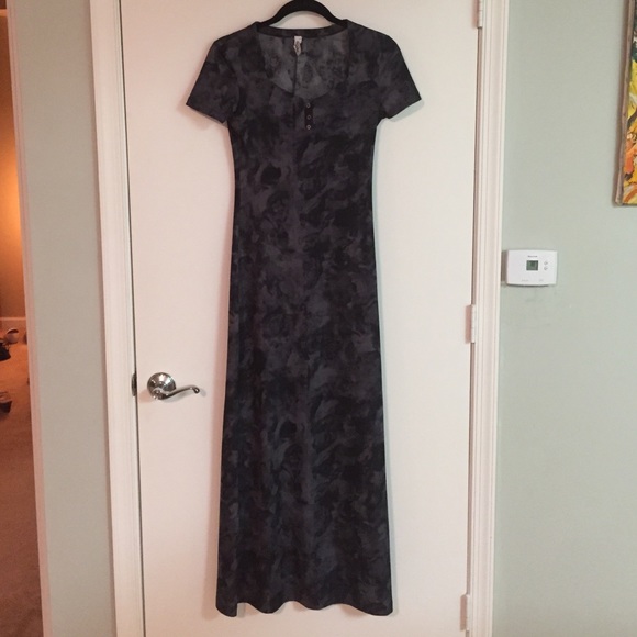 Grey and black long dress