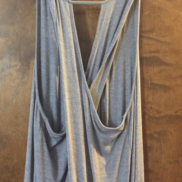 Grey long summer dress - Picture 3 of 4