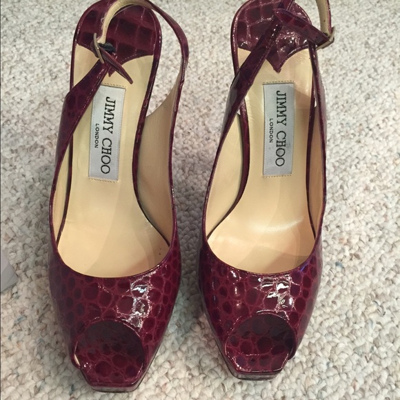 Jimmy Choo Peep Toe Sling Back Pumps!!!! 🎉SALE🎉 - Picture 2 of 4