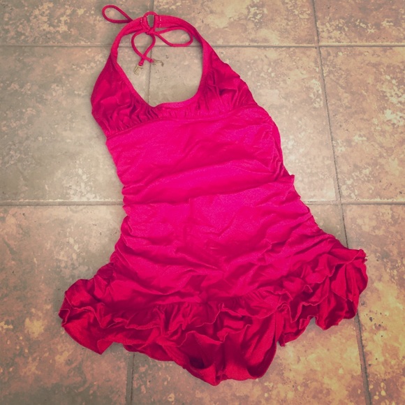 Juicy Couture one piece red swimsuit
