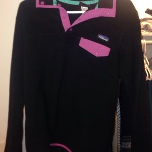 Fleece Patagonia, pink and black