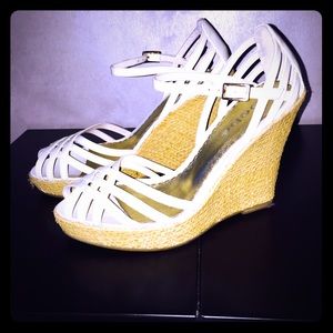Bebe White Wedges