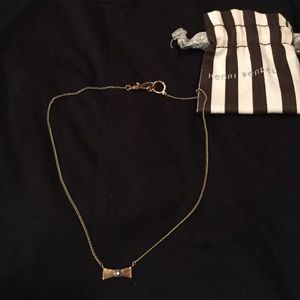 Henri Bendel Gold Bow Necklace