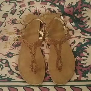 Merona braided sandals in Brown