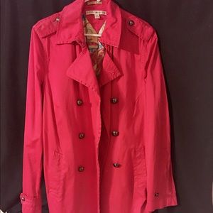 Fuchsia pink Tommy Hilfiger raincoat