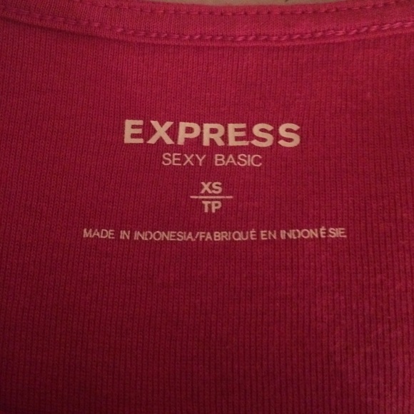 Express Sexy Ruffled Slant Neck Top - Picture 2 of 2