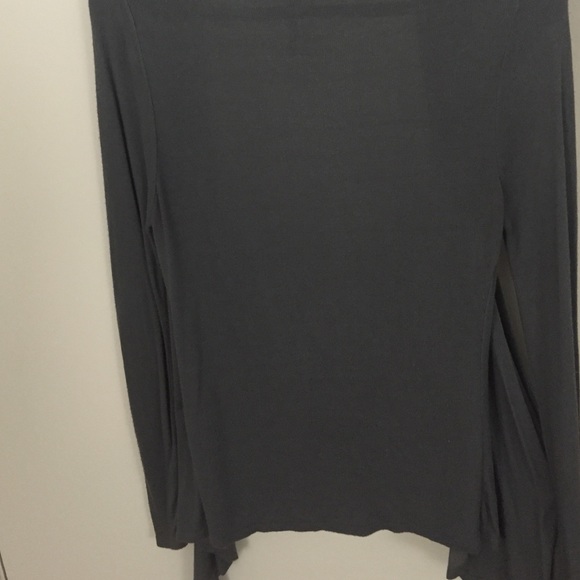 High low grey cotton cardigan - Picture 4 of 4