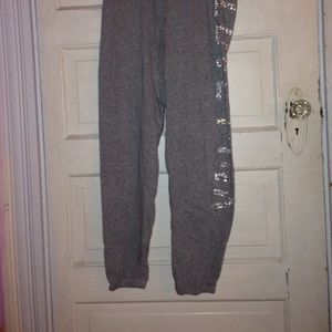 Gray light jogging pants