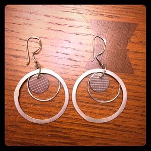 Large silver hoops