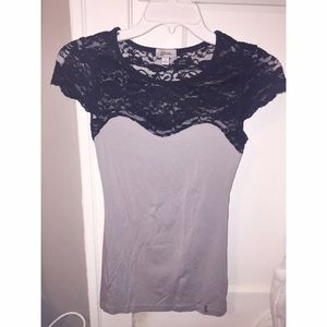 Guess lace and cotton top.