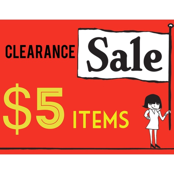 Closet clear out! Select items only $5!
