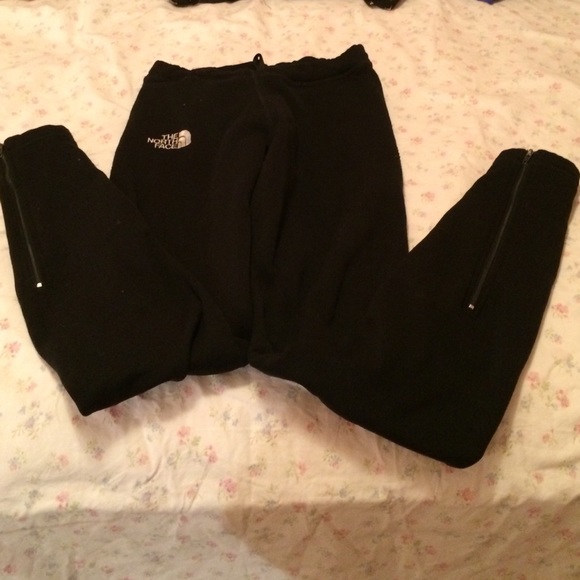 The North Face Black Leggings w/ zip up sides