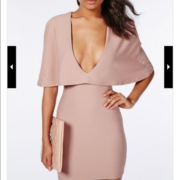 Missguided crepe sleeve mini dress.