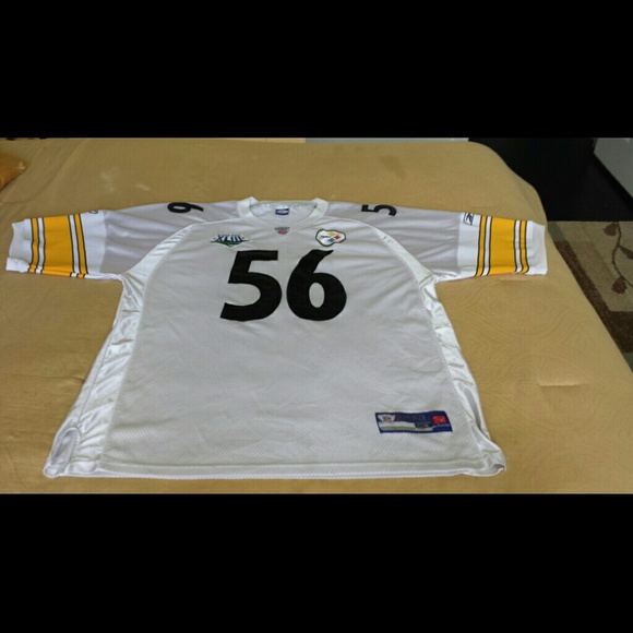 Pittsburgh Steelers Jersey 2XL #56 Super Bowl XLII